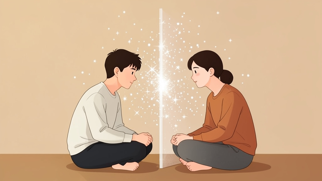 Khi ta lắng nghe bằng trái tim, bức tường tan biến, thương yêu tràn ngập.