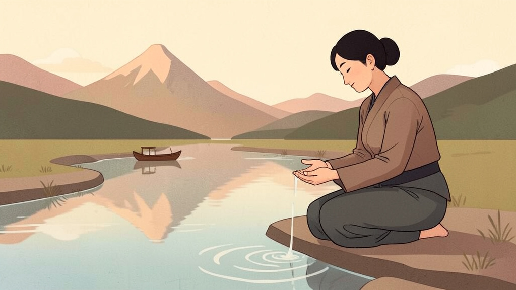 Khiêm tốn như lòng bàn tay úp xuống, sẵn sàng nhận lấy nguồn nước mát.