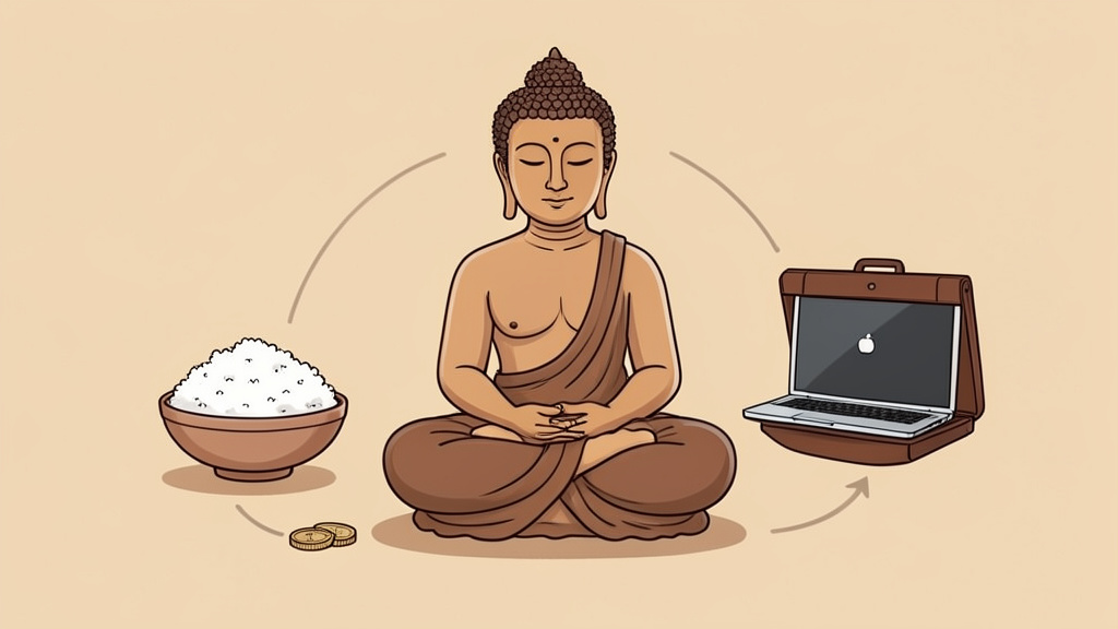 Vật chất và tâm linh luôn đồng hành.