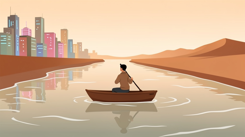 Không bị dòng đời cuốn trôi, ta chèo lái chính mình.