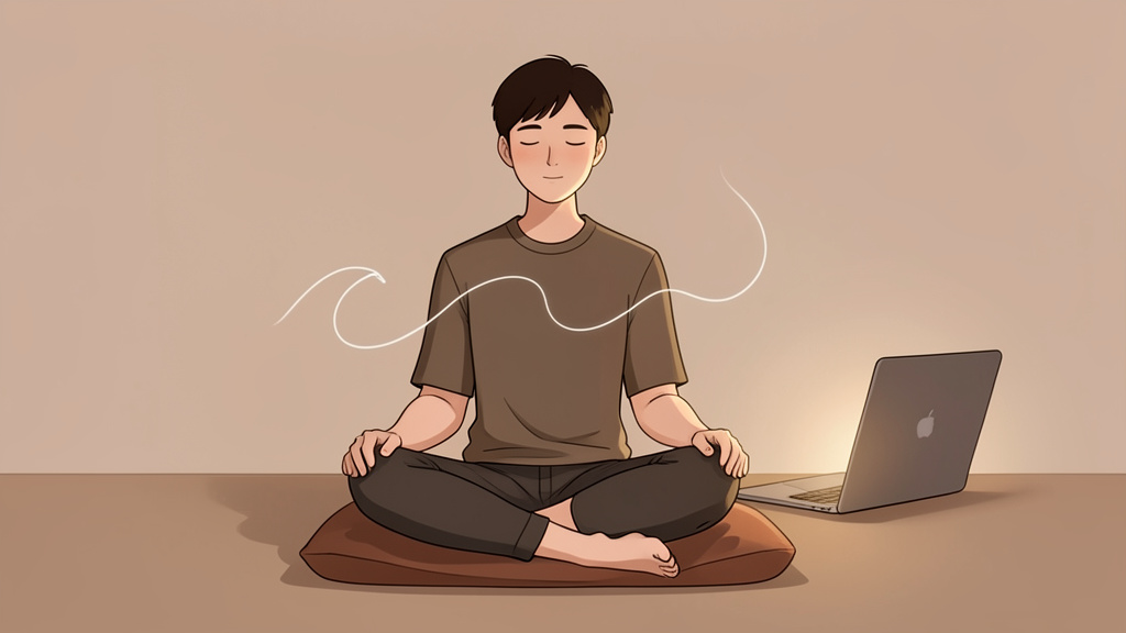 Mỗi hơi thở là một phao cứu sinh giữa biển deadline.