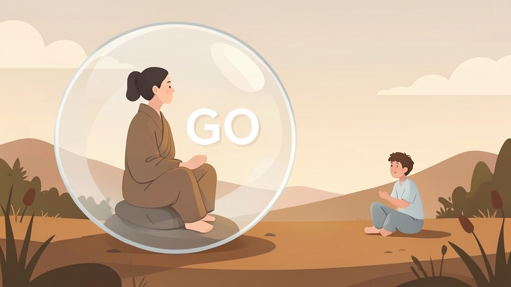 Cái tôi là chiếc lồng tự tạo, hãy bước ra để thấy trời cao đất rộng.