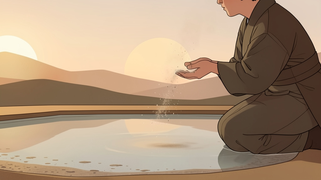 Buông bỏ tham sân, tâm hồn trở nên trong veo.
