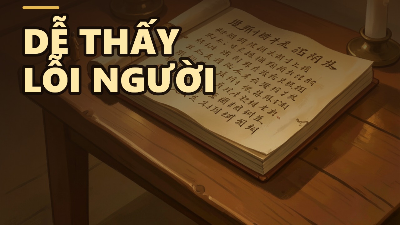 Dễ thấy lỗi người, khó thấy lỗi mình – Lời Phật dạy về phàm và thánh