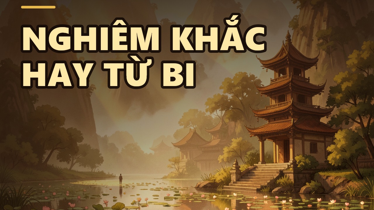 Nghiêm và Từ: Hai thái độ tưởng đối nghịch luôn hiện hữu nơi Đức Phật