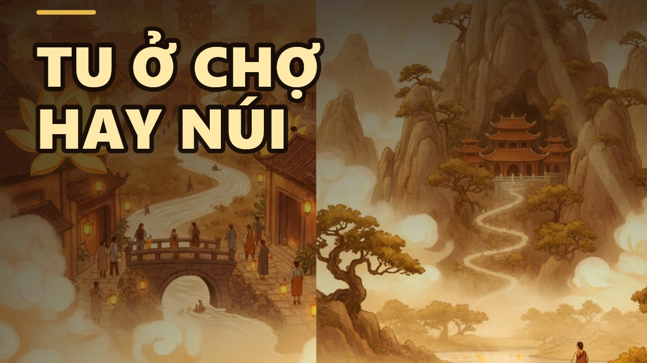 Nhất Tu Thị, Nhị Tu Sơn: Tu giữa phố thị hay về núi mới là giỏi?