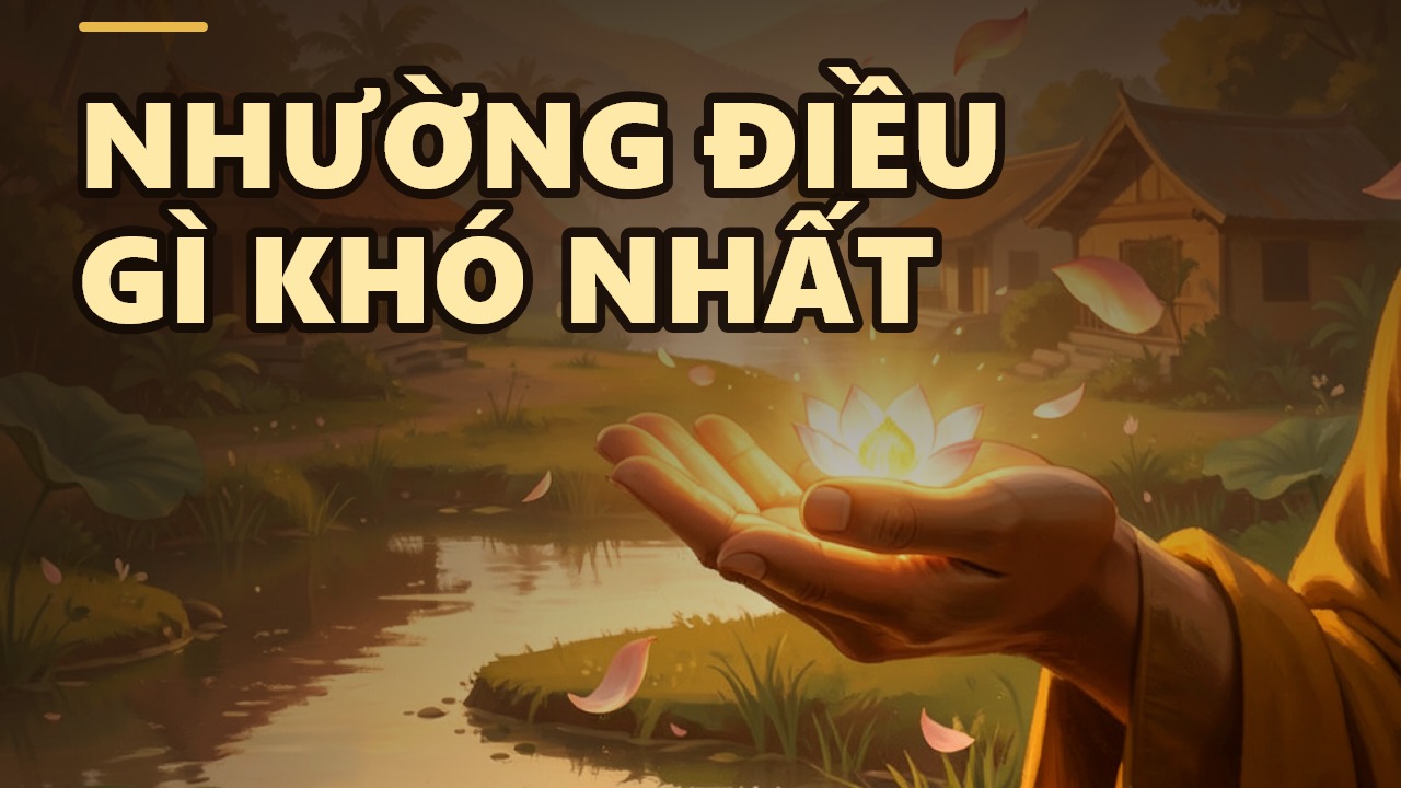 Nhường nhịn: Hạnh khó nhất nhưng là chìa khóa của sự buông bỏ