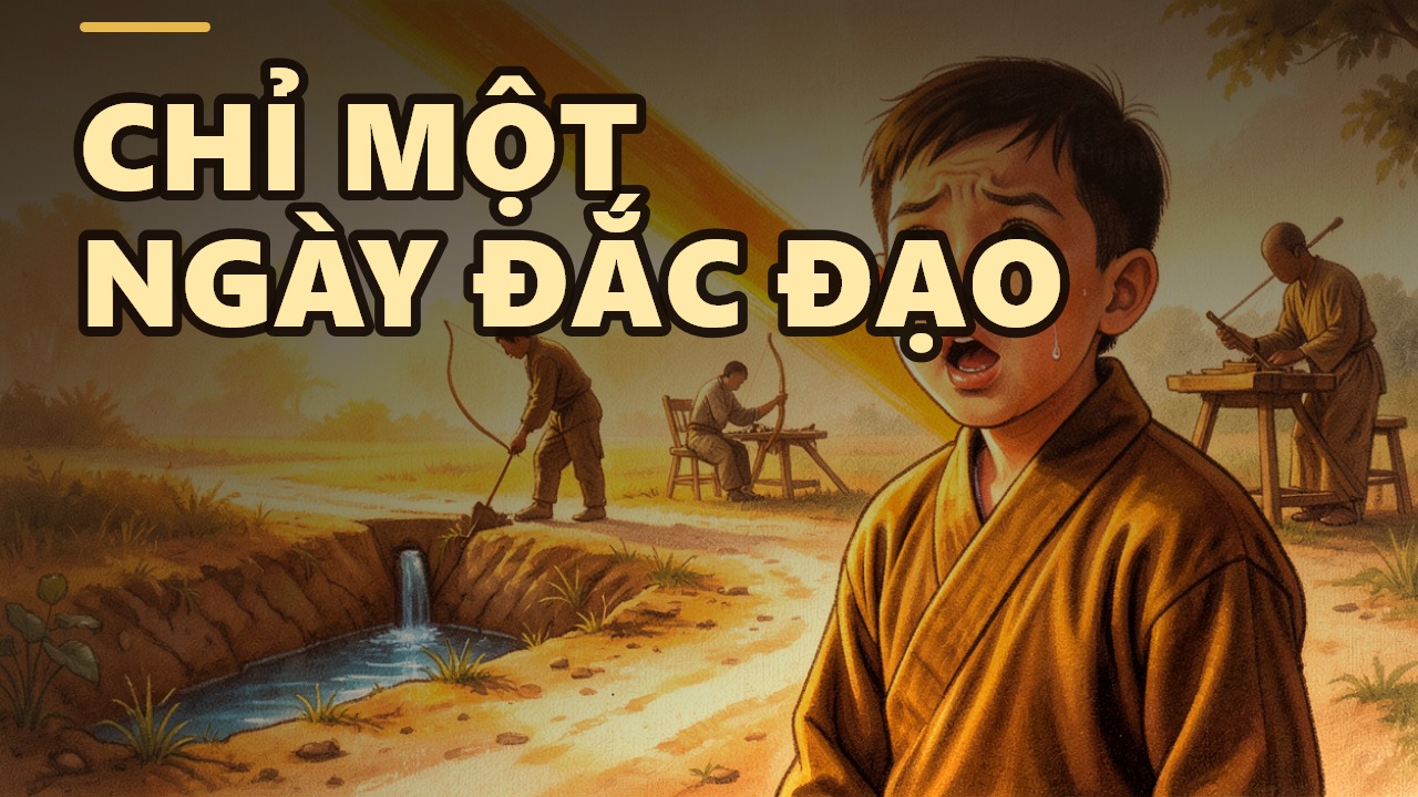 Why Did a Novice Monk Attain Enlightenment After Watching a Man Dig a Ditch?